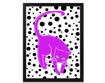 CatPrint - Japanese Modern Art Print  - Giclee Prints