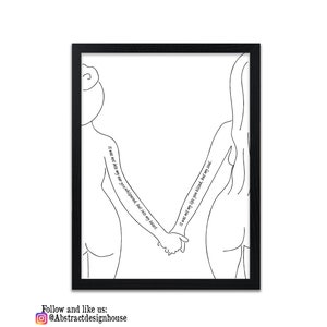 Lesbian Love Quote | Lesbian Art Print | Lesbian Love Gifts | Lesbian Wedding Gift | Lesbian Anniversary Gift | You Whispered Into My Soul