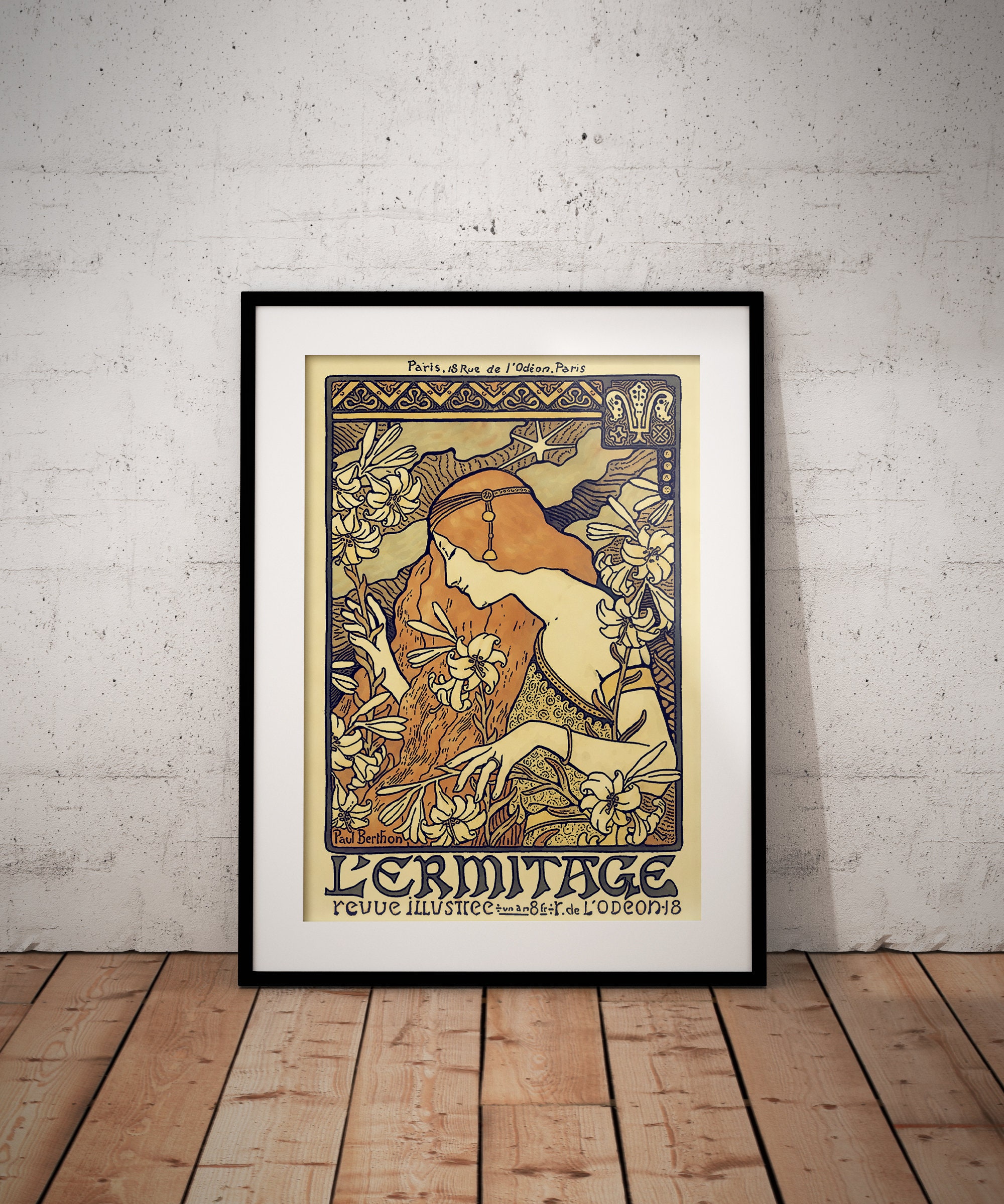 Paul Berthon Art Nouveau Print | L'ermitage Artwork - Etsy