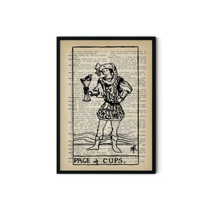 Tarot Card Prints | Tarot Dictionary Art Prints | Tarot Card Print | Abstract Dictionary Artwork | Tarot Vintage Prints