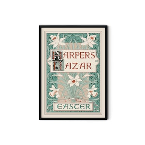 Elegant Art Nouveau Giclee Art Print - Nature Inspired Wall Decor