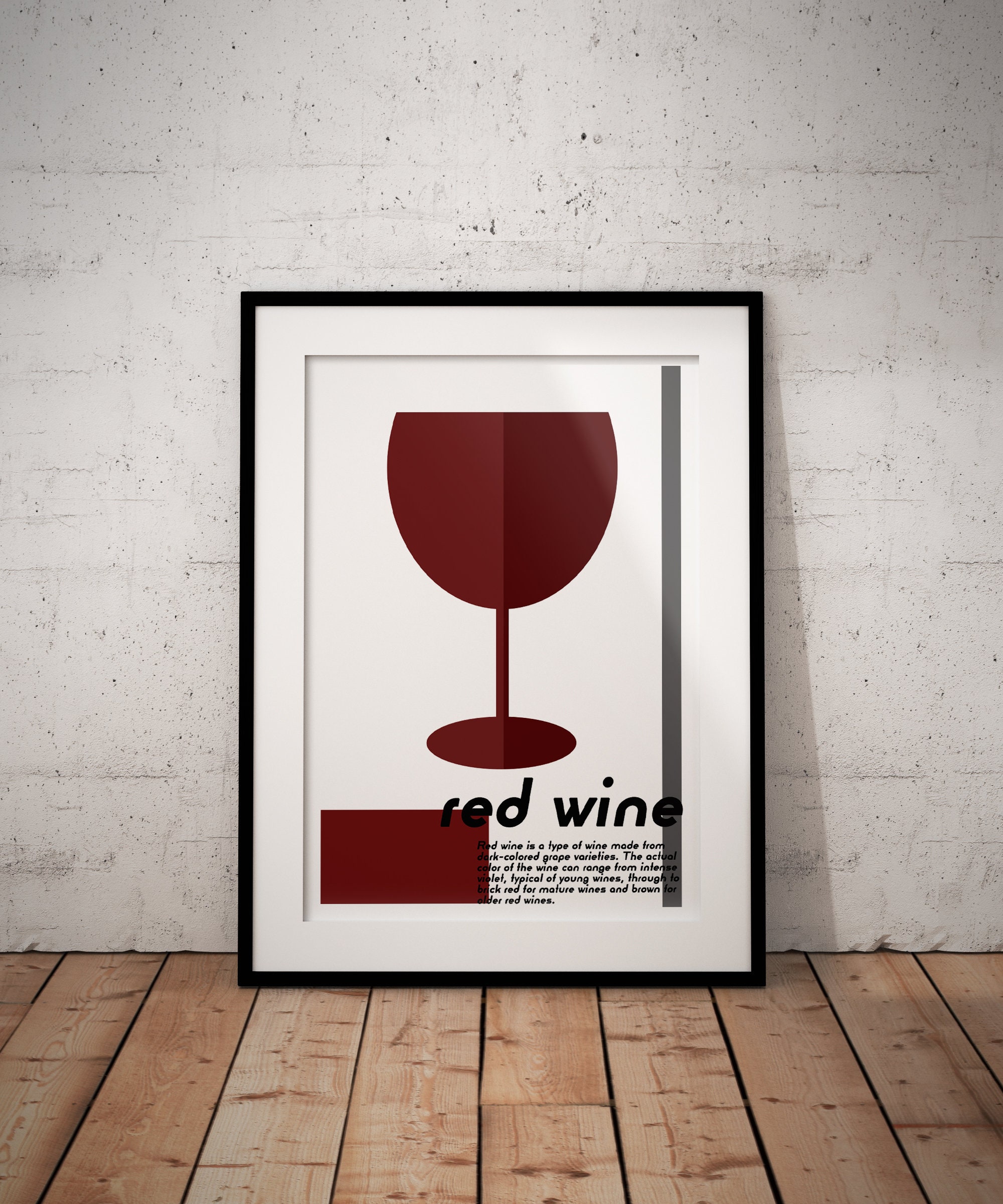 Affiche , Types de vin