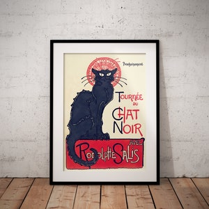 Vintage French Art Print - Tournee du Chat Noir Poster