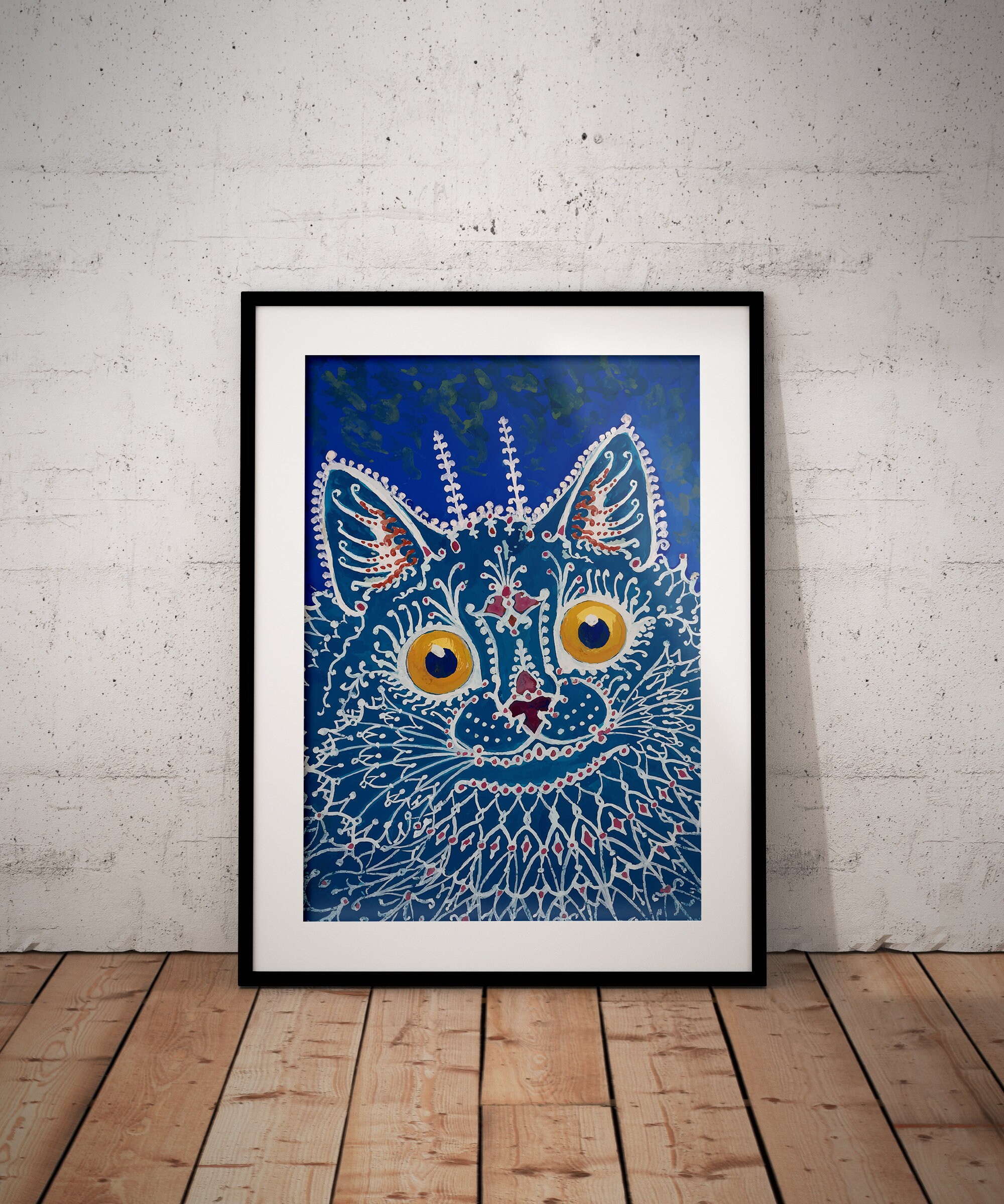 Colourful Cat Print Modern Art Prints Cat Poster Giclee - Etsy UK