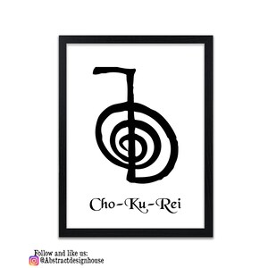 Reiki Prints Cho Ku Rei Symbol Print Prints for Healing - Etsy