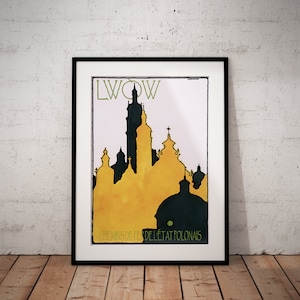 Plakaty Art Nouveau - Plakat LWOW - Wydruk Art Deco