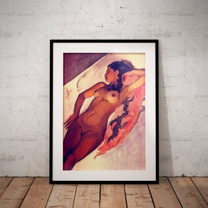 Amrita Sher-Gill 'Sleeping Girl' Art Print | Vintage Masterpiece