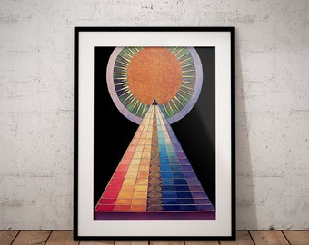 Hilma af Klint Art Print, Abstract Geometric Altarpiece No. 1