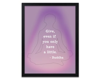 Buddha Quote Print | Buddhism Quotes | Attain Peace Quote | Mindful Wall Decor | Typography Print | Quote Print | Inspirational Quote