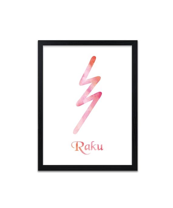 Reiki Prints Raku Symbol Print Prints for Healing | Etsy