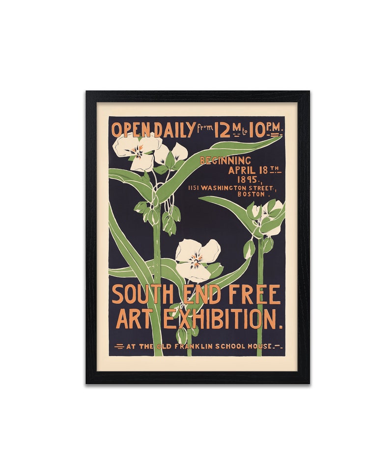 Art Nouveau Poster Vintage Exhibition Poster Retro Home Etsy