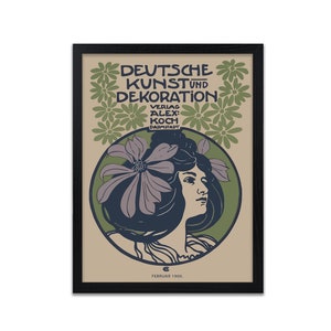 Vintage Fashion Magazine Art Print | Vintage Magazine Poster | Retro Home Decor - Art Nouveau - UNFRAMED