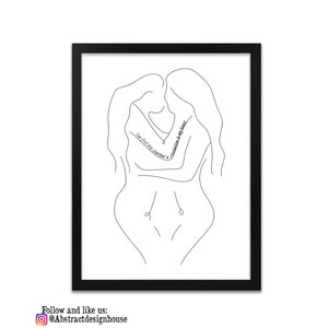 Lesbian Love Quote Art Print - Custom Option Available
