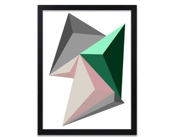 Abstract Geometric Print - Modern Art Prints