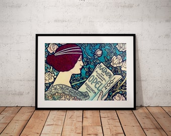 Affiche Opel Art nouveau | Impression française vintage de 1904