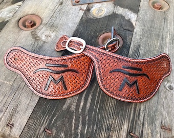 Custom Leather Spur Straps