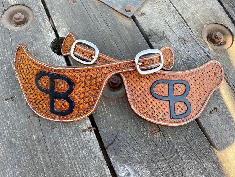 Custom Leather Spur Straps Etsy