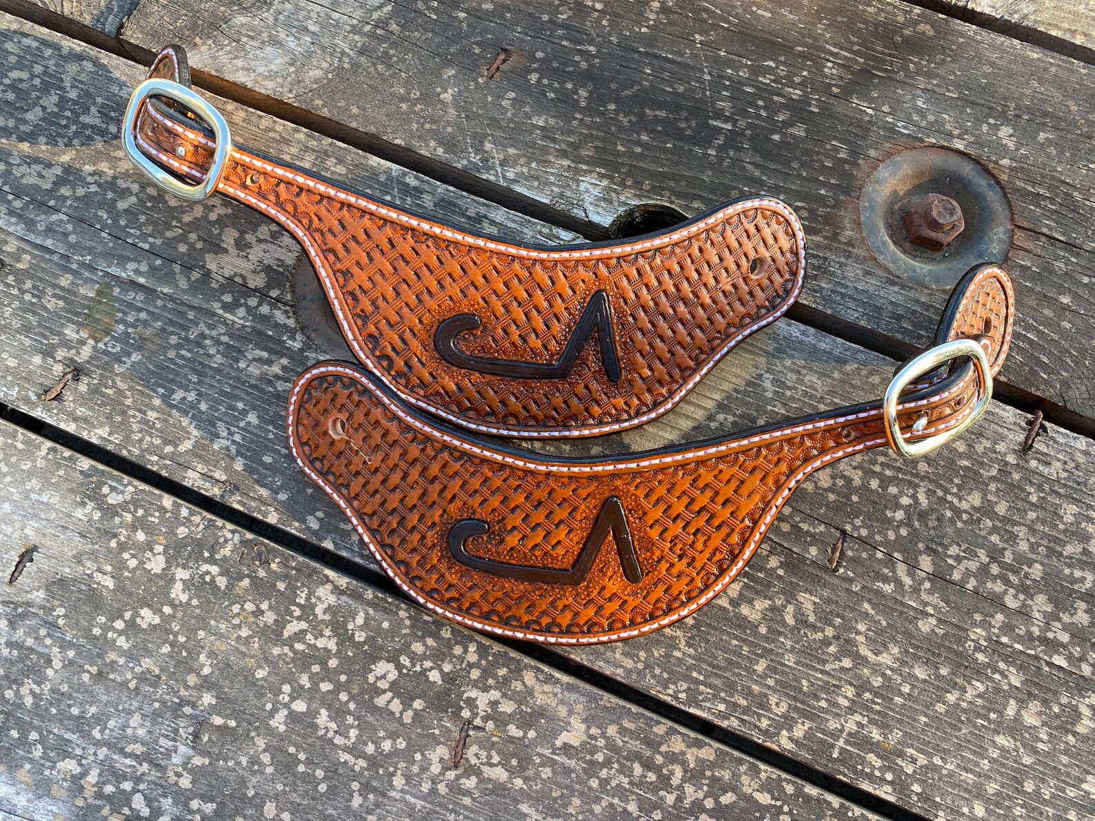 Custom Leather Spur Straps Etsy