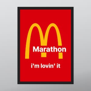 Personalized Running Print — Running Art Prints, Running Card, Marathon Gift, Half Marathon Gift, Marathon Runner Card