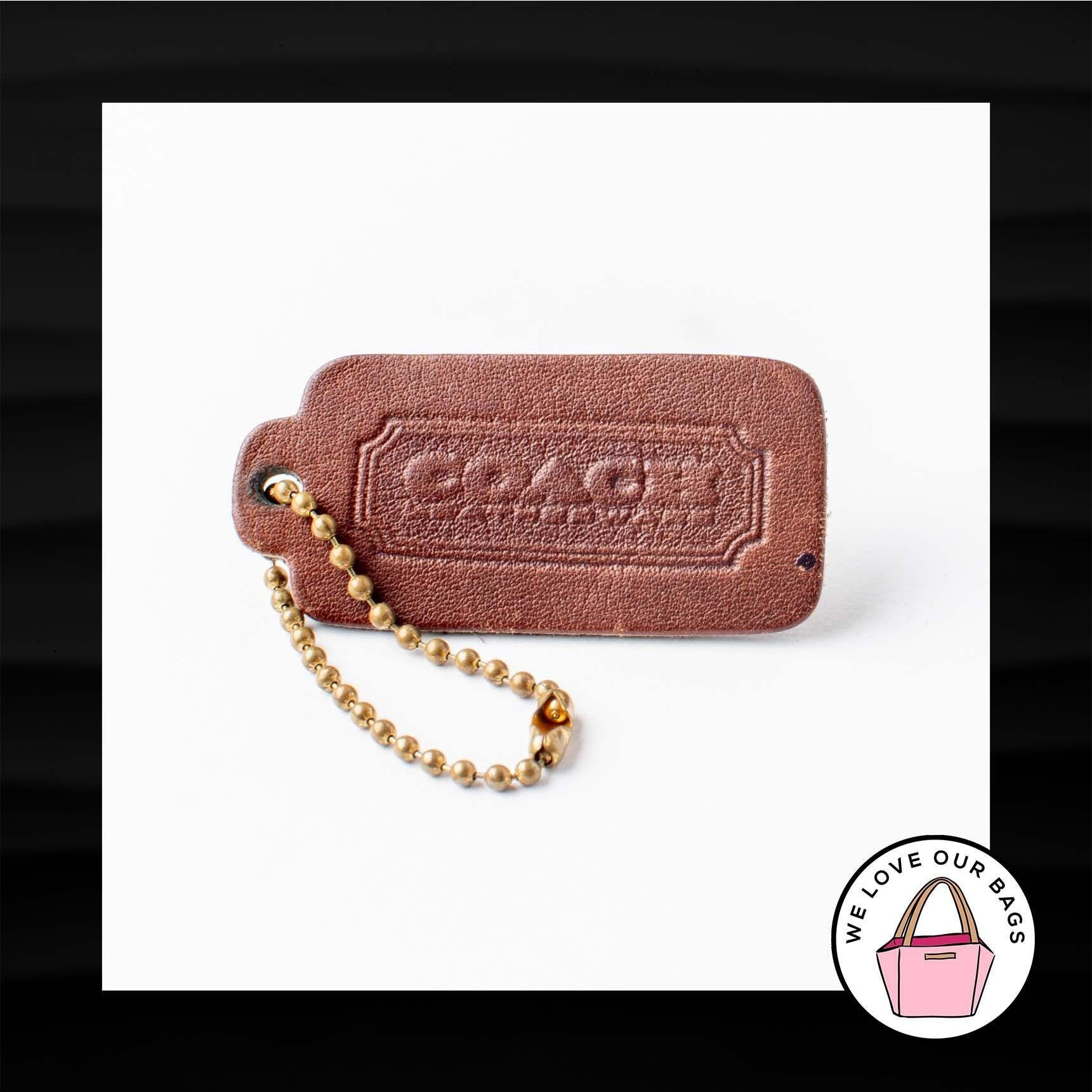 2.25 COACH VINTAGE LEATHERWARE Brown Leather Key Fob Bag | Etsy