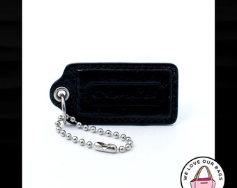 小物 90s VINTAGE COACH 7012 CITY KEY FOB BLK Vintage Coach City Key Fob | Style 7105 | Mahogany | RARE