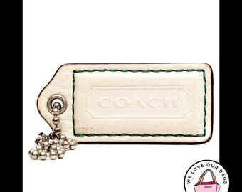 COACH 1941 HORSE CARRIAGE Saddle Brown Leather Fob Bag Charm