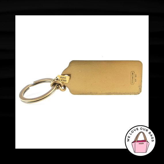 COACH 65TH ANNIVERSARY Horse Carriage Gold Brass Hang Tag Fob Bag Charm  Keychain - Etsy