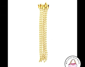 5 pc LOT 4&quot; Gold Brass BALL CHAIN 3.2mm Great for Coach Bag Charm Fob Hang Tag