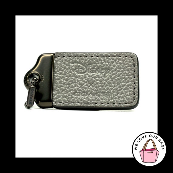 COACH X DISNEY 1941 Dinky Goofy Gray Saddle Leath… - image 1