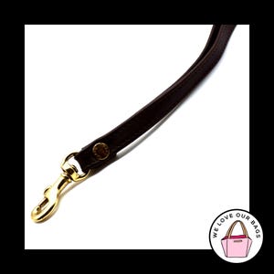 VINTAGE COACH Mahogany Leather Strap Wristlet Wallet Clutch Phone Glasses Case