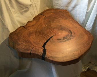 Disque d’arbre plateau de table epoxy noir