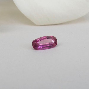 UNHEATED Certified 1.09ct Baguette Purple Red Ruby Rectangle Loose Earth Mined-Genuine Ruby 8.35mm x 4.31mm x 3.18mm-Corundum Jewelry Making