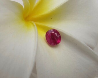 1.13ct Square Cushion Ruby Loose Genuine Earth Mined Facet- Natural Pink Red Ruby 6.5mm x 5.8mm x 3mm Unmounted- Corundum Jewelry Making