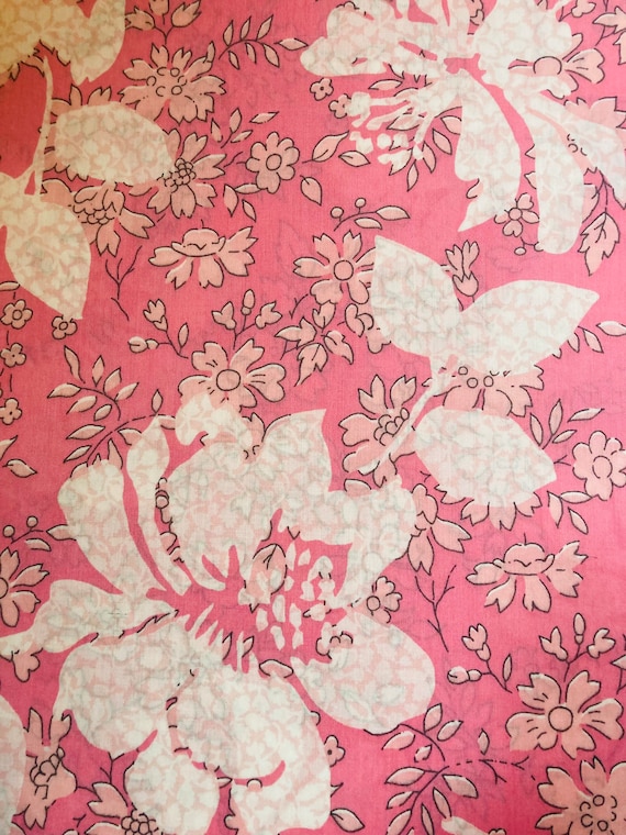 Liberty Tana Lawn Vintage 40 x 50cm fabric Pink ‘Aude’ #Adele
