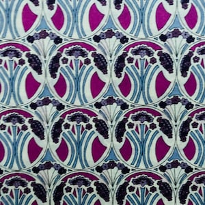 Liberty Tana Lawn Mauverina 13 x 9” fabric Purple and Grey #Adele