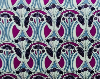 Liberty Tana Lawn Mauverina 40 x 50cm fabric Purple and grey #Adele