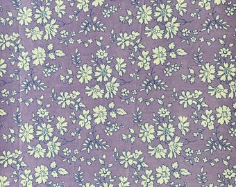 A Purple and White ‘Capel’ Liberty Tana Lawn 13”x 9”. Free International Shipping