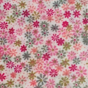Liberty Tana gazon witroze en grijs 'Rania' 13 x 11" patchwork crafting