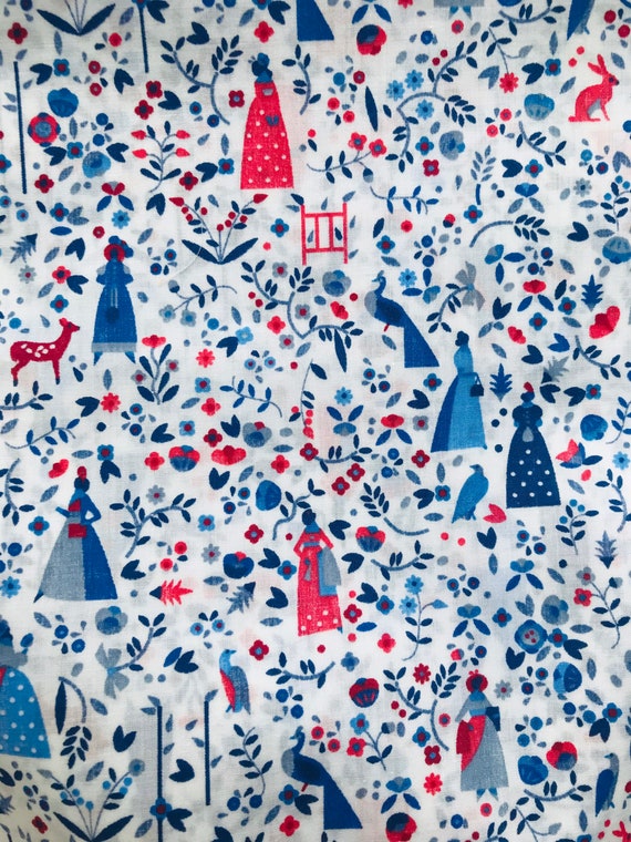 Liberty Novelty ‘Lotta’ Tana Lawn Vintage 40 x 50cm fabric. Patchwork Crafts