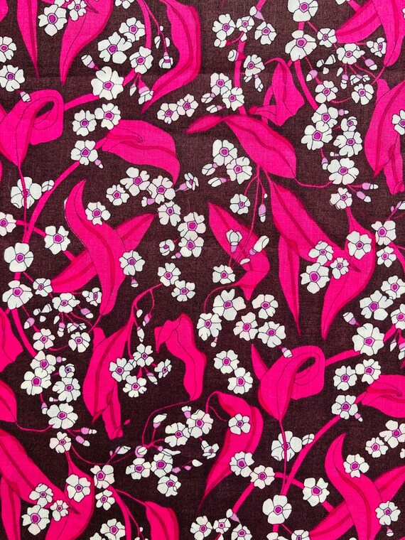A Beautiful Pink and Brown ‘Charltons Charm’ Liberty Tana Lawn 13”x 9” Crafting Patchwork
