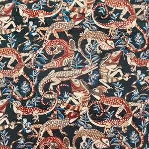 Brown and Blue Liberty Tana Lawn 13”x 9” ‘Winston’. #Adele
