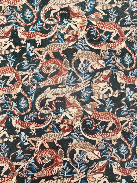 Brown and Blue Liberty Tana Lawn 13”x 9” ‘Winston’. #Adele