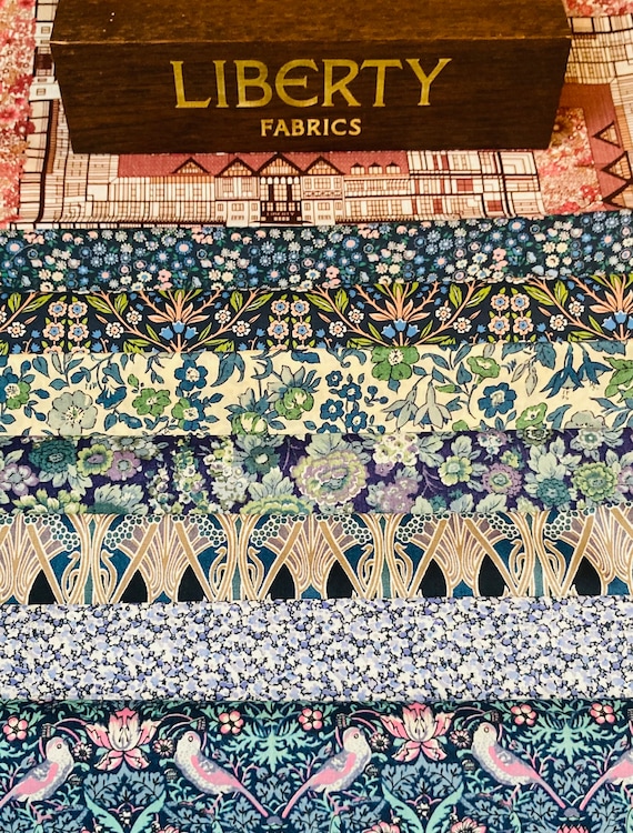 My latest Liberty Tana Lawn pack is called ‘Liberty Blues’. It contains 8 pieces of 6”x 9” Quality Lawns.