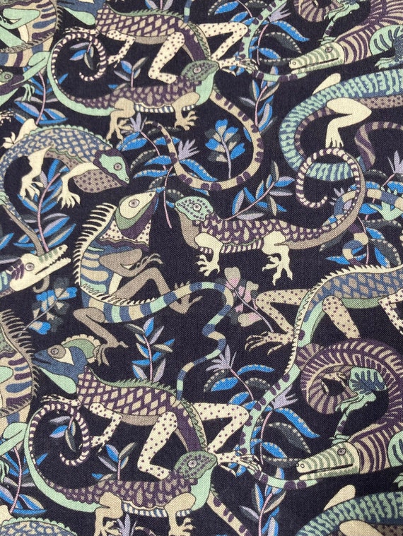 Blue and Green Liberty Tana Lawn 13”x 9” ‘Winston’. #Adele