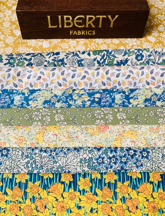 A Beautiful ‘March’ fabric pack. This spring pack contain 8 pieces of Liberty Tana Lawn cottons, cut to a generous 6”x 9”.
