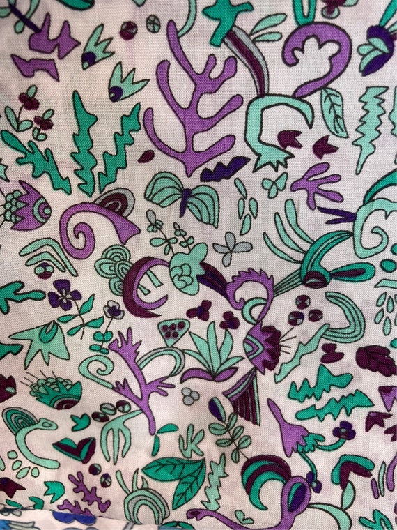 Green novelty ‘Fairy Dust’ Liberty Tana Lawn 13”x 9”