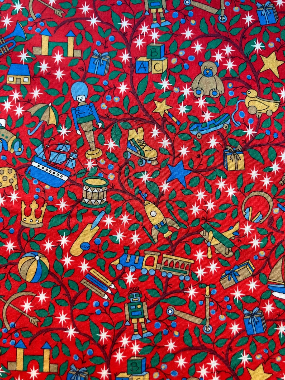 Magical Forest, A Lovely, Festive Liberty Tana Lawn Fabric, Red and ...