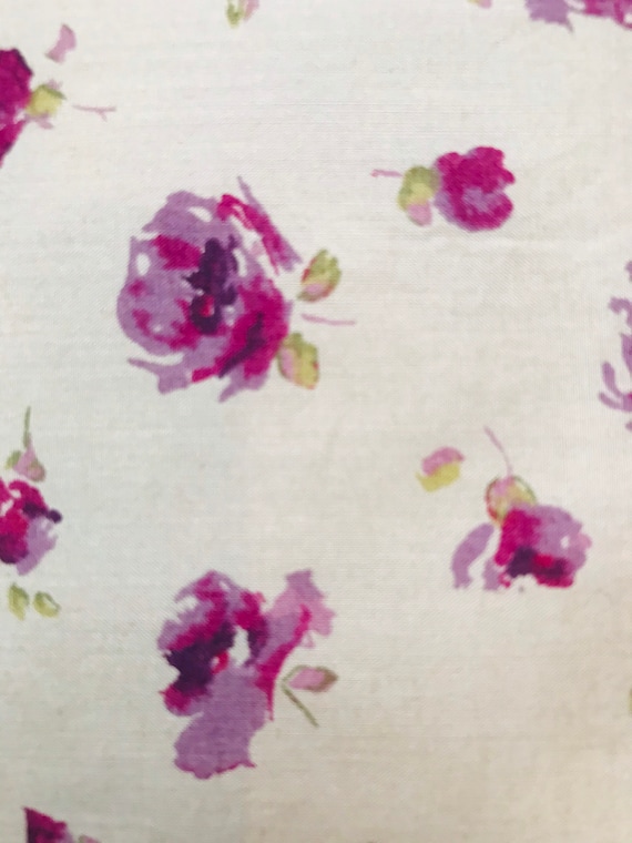 Liberty Tana Lawn 13”x 9” Purple Rosa. Vintage,