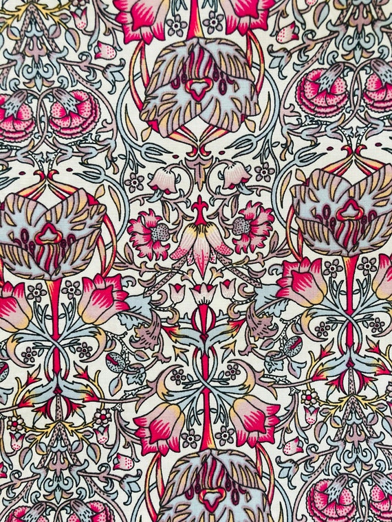 Liberty Tana Lawn  Pink ‘Orkney Lights’ 13”x 9”
