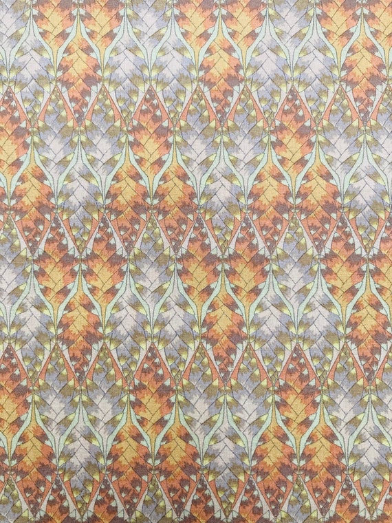 A Discontinued Green and Gold ‘Marc Gosling’ Liberty Tana Lawn 13”x 9” Crafting Patchwork